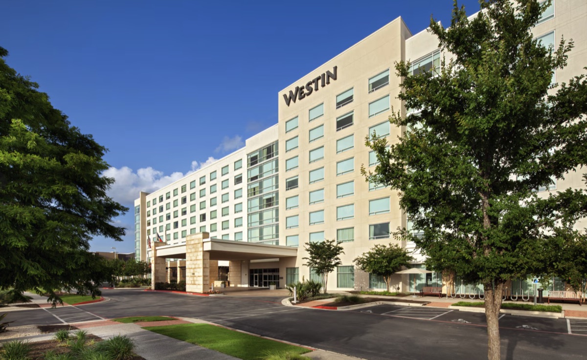 Exterior of The Westin Austin at The Domain on a sunny day