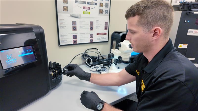 Police officer loading ClearCase