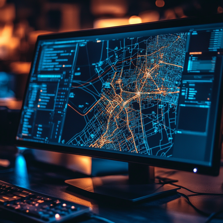 NightHawk visualization mapping suspect locations and data connections in a cold case homicide investigation