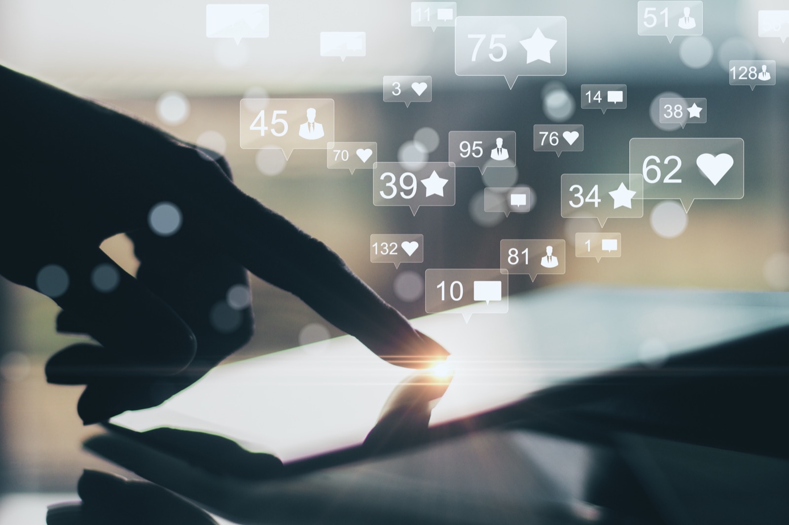 Typing using social media